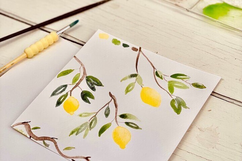 Make your own painting to remember the island.