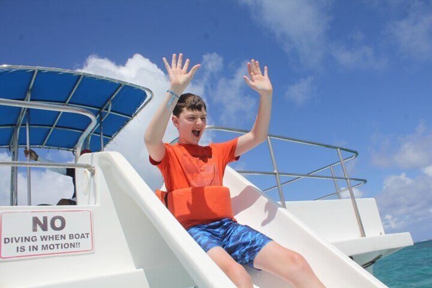 Private Luxury Party Boat with Slide