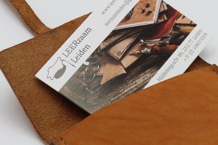 Genuine Leather Craft by Choice Workshop in Leiden