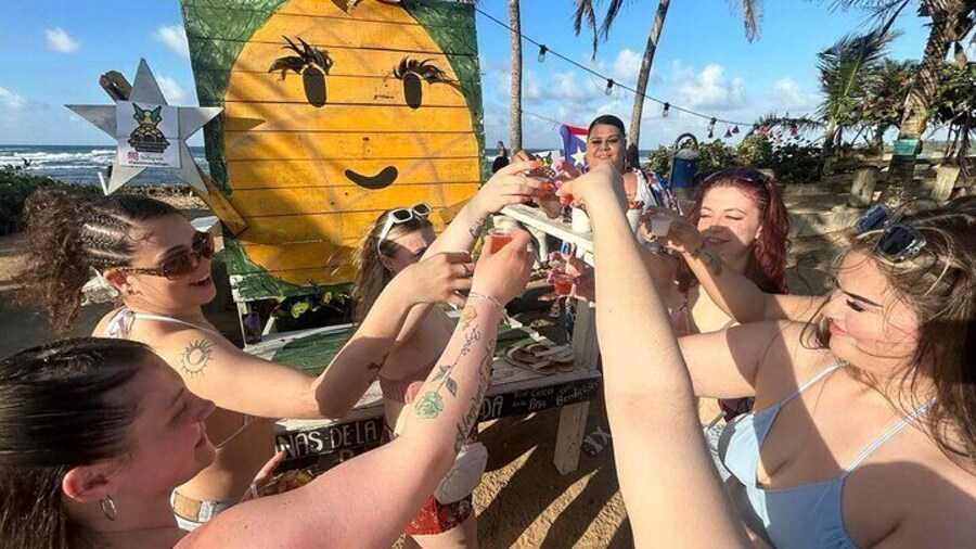 Pinones Bar Hopping Beach Food Tour & Caguas River Hidden Gem