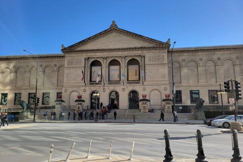 Main Entrance to The Art Institute on S. Michigan Ave.