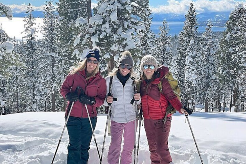 Snowshoeing in Lake Tahoe Mountains