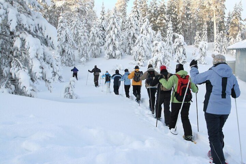 Snowshoeing in Lake Tahoe Mountains