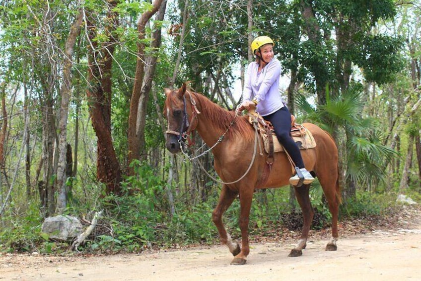 Tulum Ruins Exploration and Horseback Riding and Cenote Adventure