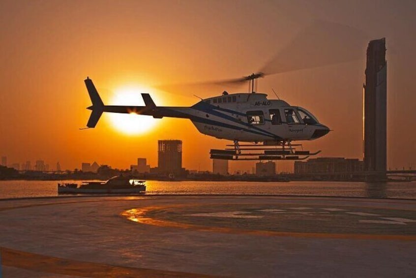 Helicopter City Tour Dubai With Private Transfers