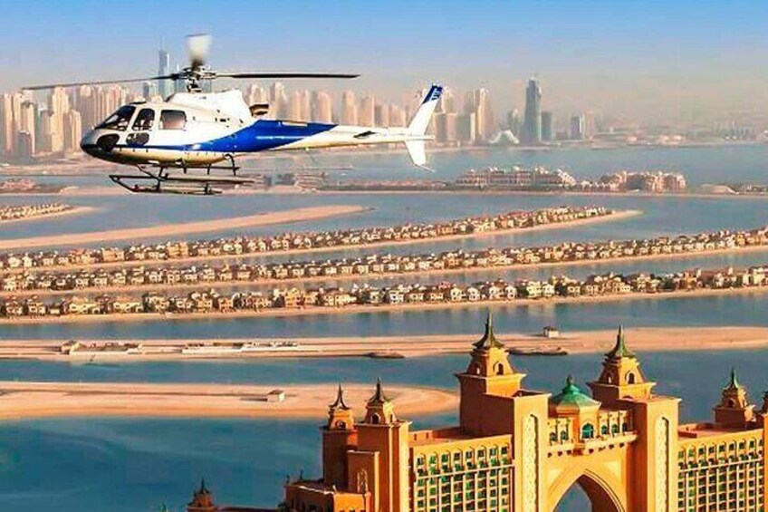 Dubai Heights : Helicopter City Tour with Transfer Options