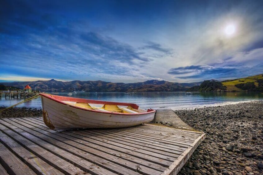 Small Boat by Akaroa Harbour Warf