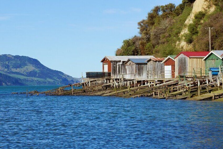 Boat Sheds on Akaroa Harbour Foreshore