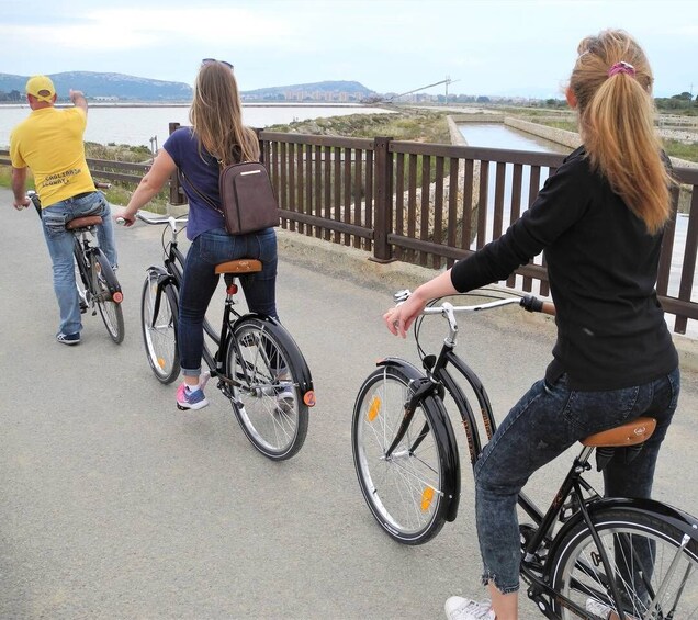 Cagliari: Bike Tour in the Flamingo Oasis