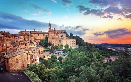 Val D'Orcia: Montepulciano, Pienza, Montalcino med vingård