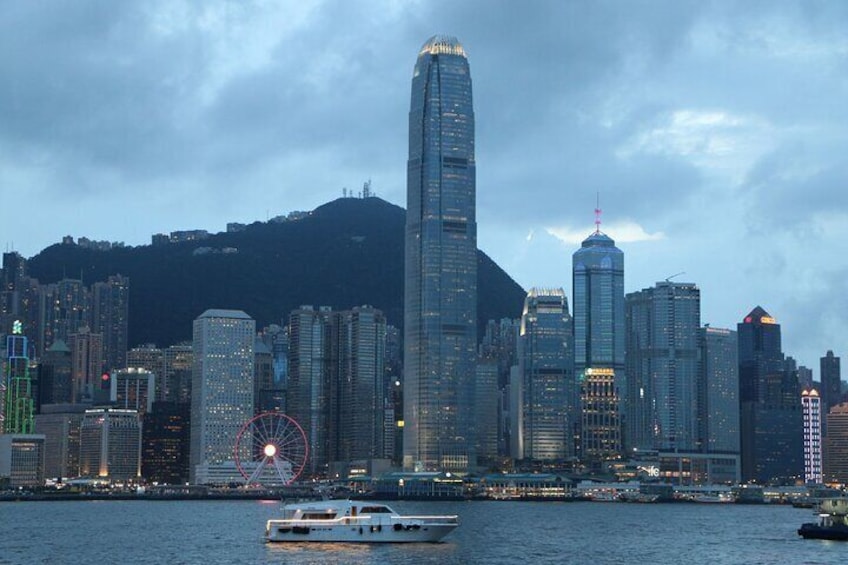 skyline at Victoria harbour