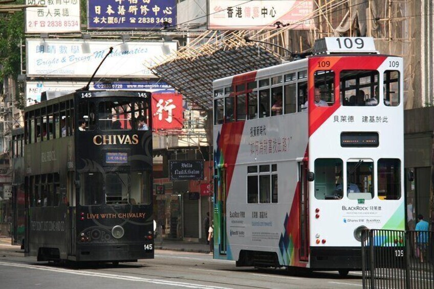 tram on Hong Kong island