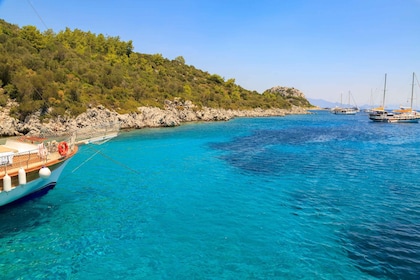 Bodrum : Excursion en bateau d'une journée avec déjeuner