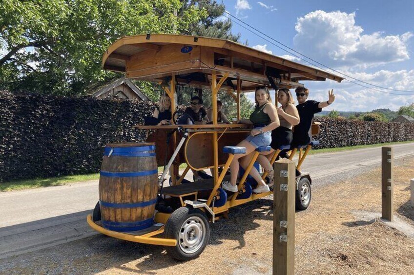 One of the most popular beer bikes in Belgium on Tripadvisor