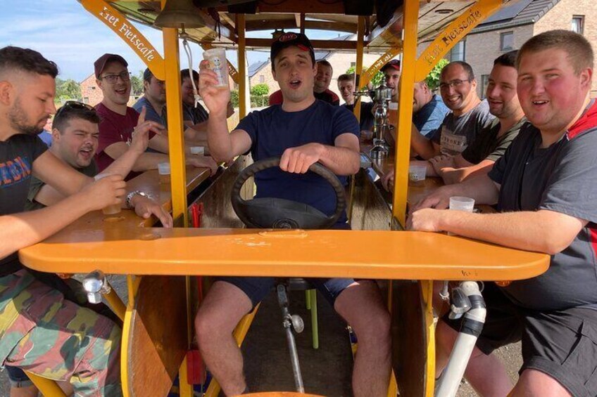 Atmosphere for this stag party group