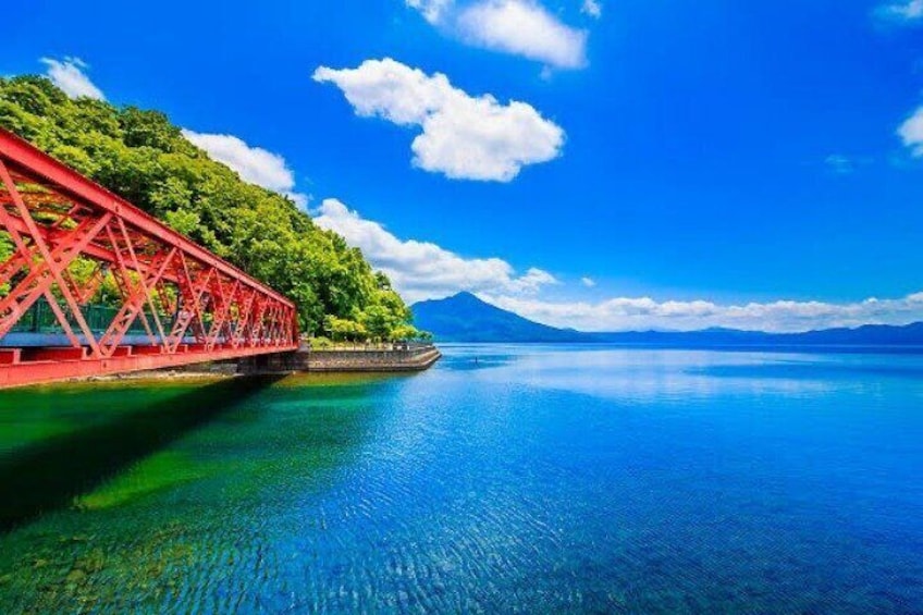 Clearest Lake in Japan Driving tour of Shikotsu lake of Hokkaido