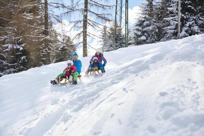 Private Guided Tobogganing Adventure to Birgitzer Alm