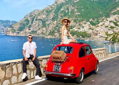 Côte amalfitaine : visite photo avec une Fiat 500 vintage