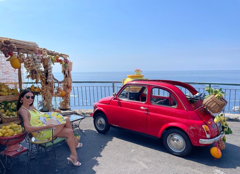 Picture 4 for Activity Amalfi Coast: Photo Tour with a Vintage Fiat 500