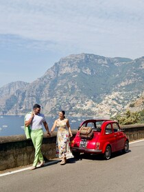 Amalfikysten: Fototur med en vintage Fiat 500