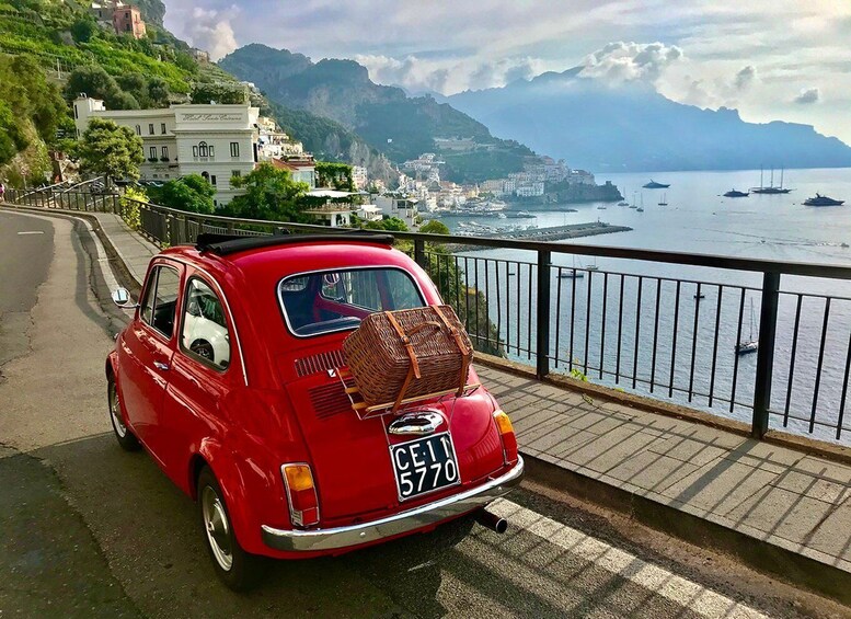 Picture 1 for Activity Amalfi Coast: Photo Tour with a Vintage Fiat 500