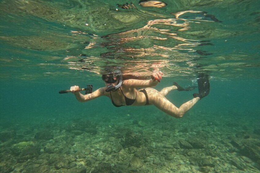 From Abu Dhabi: Snorkeling with turtles in Fujairah with BBQ 