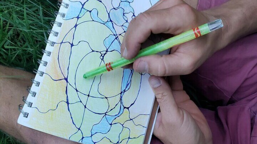 Art Class for Mindful Self-Exploration and Reset