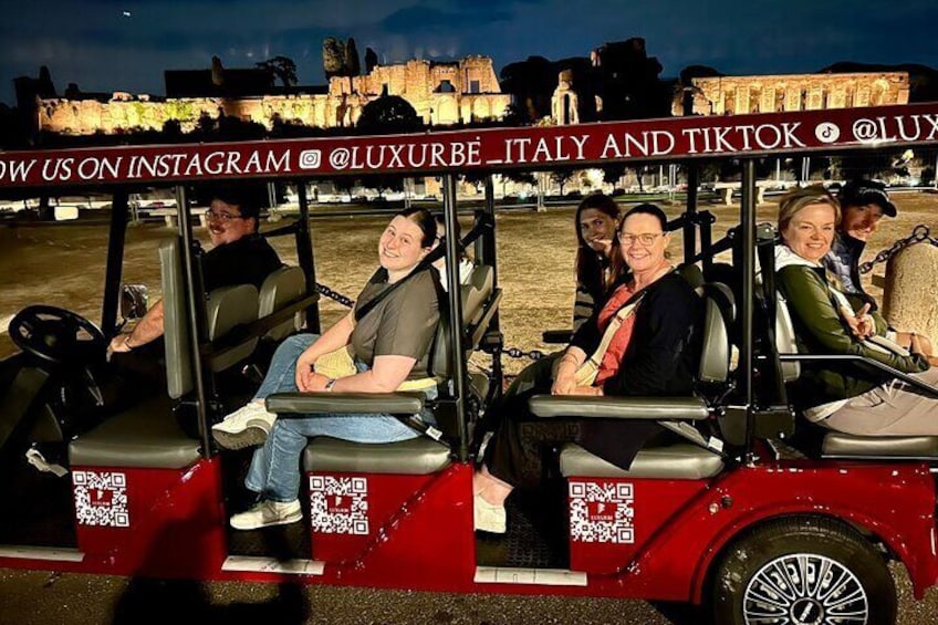 Rome by Night: Golf Cart Tour