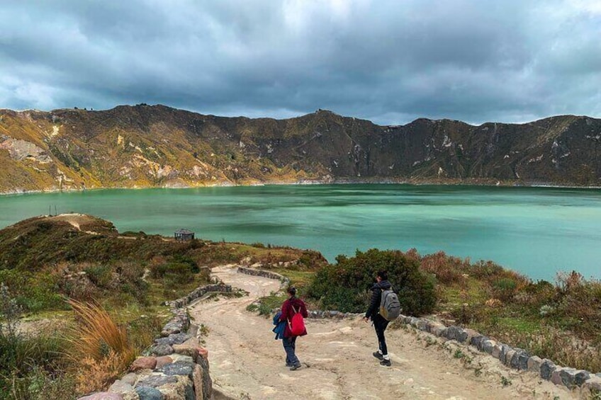 Take your time and walk to the lagoon