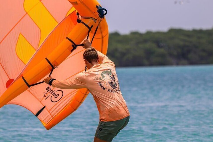 Wingfoiling Lesson in Caribbean