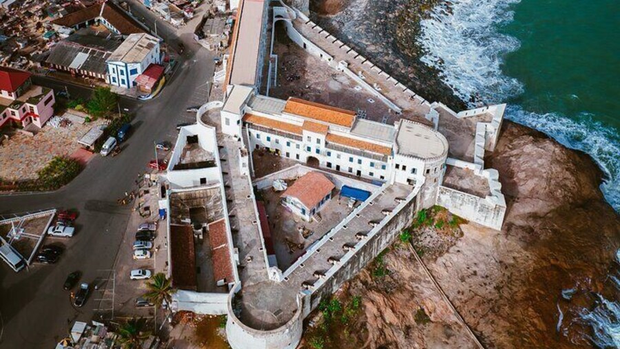 Cape Coast Castle is one of about forty "slave castles", or large commercial forts, built on the Gold Coast of West Africa