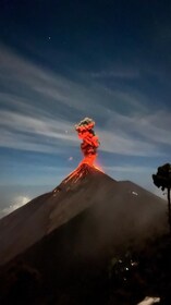 アンティグア発：アカテナンゴ火山ハイキングツアー2日間（食事付