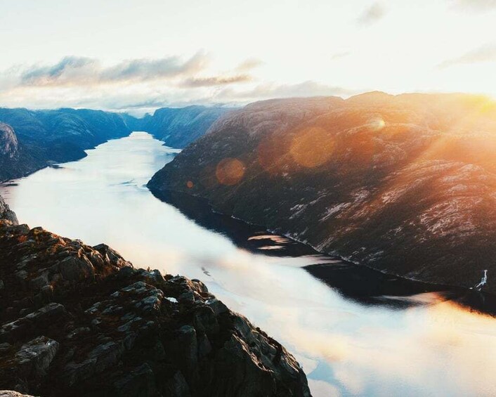 Picture 1 for Activity Stavanger: Guided Sunrise Hike to Pulpit Rock