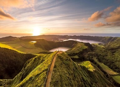 São Miguel: Hele dag naar Sete Cidades en Lagoa do Fogo