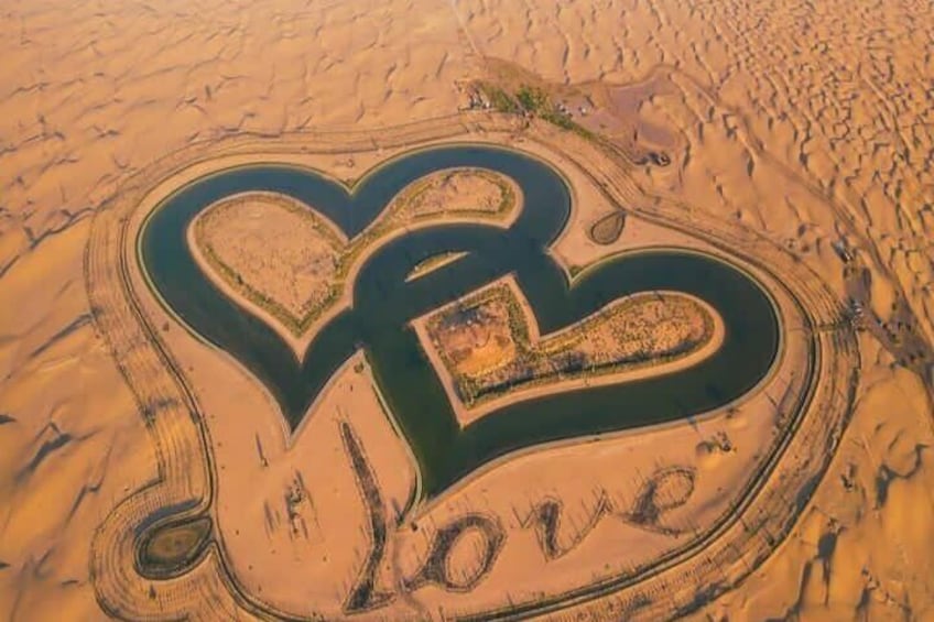Love Lake Dubai Heart Shaped Lake Tour 