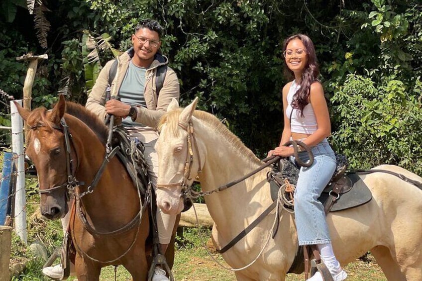 Horseback riding near Medellin 