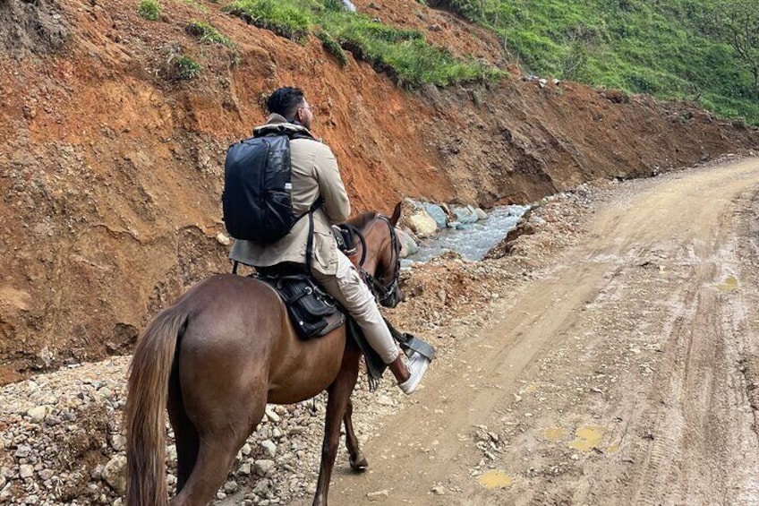 Horseback riding near Medellin