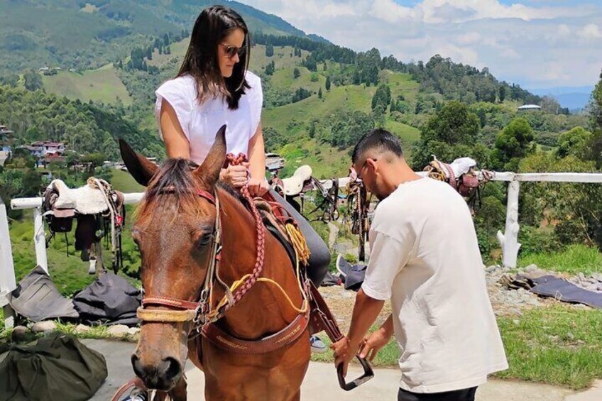 Horseback riding near Medellin 