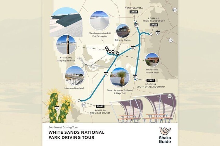 White Sands National Park Tour Map