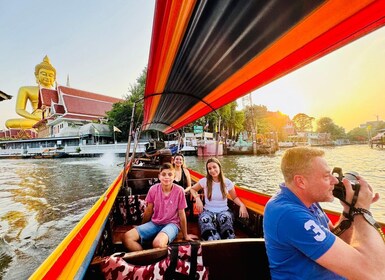 Bangkok: Highlights with Food Tour & Sunset in Wat Arun