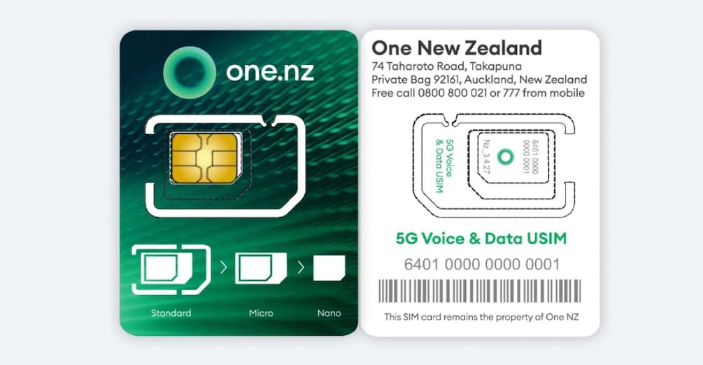 Picture 1 for Activity Auckland Airport: 5G/4G/3G Travel SIM Card for New Zealand