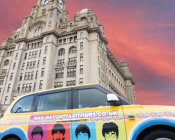 Liverpool: Beatles-aiheinen yksityinen taksikierros kuljetuksineen.