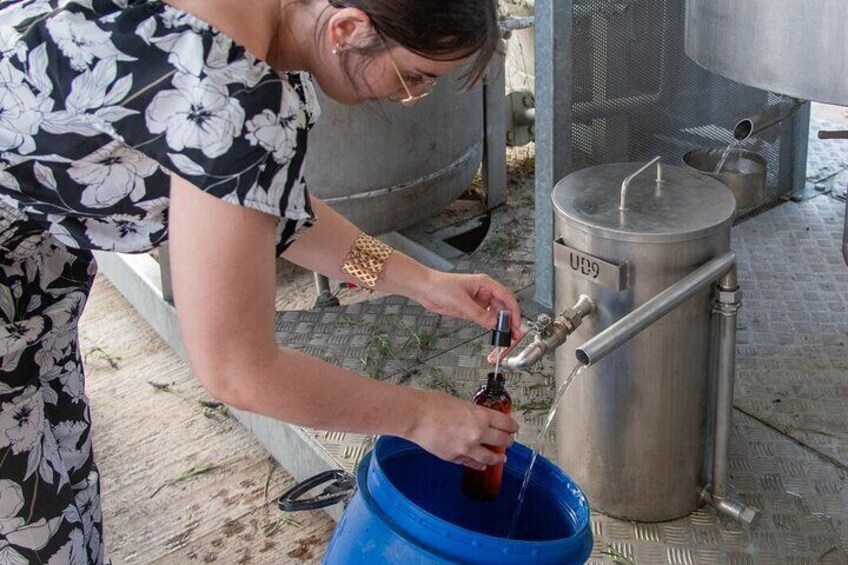 Collect your floral water (one bottle included)