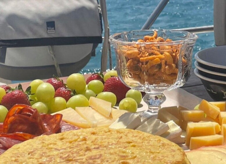 Picture 2 for Activity Ibiza: Sunset boat trip with gourmet appetizers & champagne