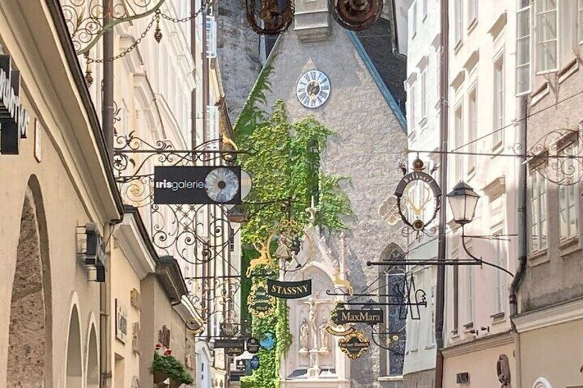 Most beautiful street in Salzburg - Getreidegasse