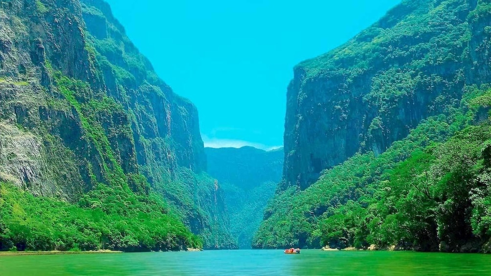 Scenic view of Sumidero Canyon, National park in Mexico