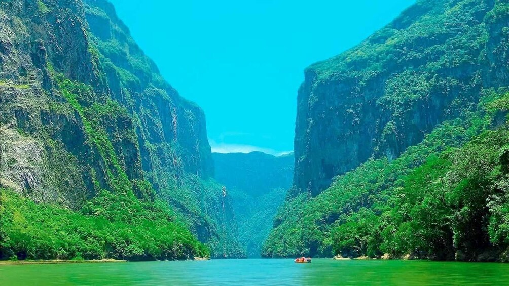 Scenic view of Sumidero Canyon, National park in Mexico