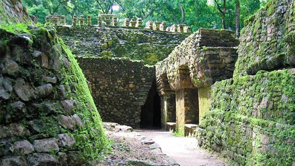 Close view of Yaxchilan in Chiapas, Mexico 