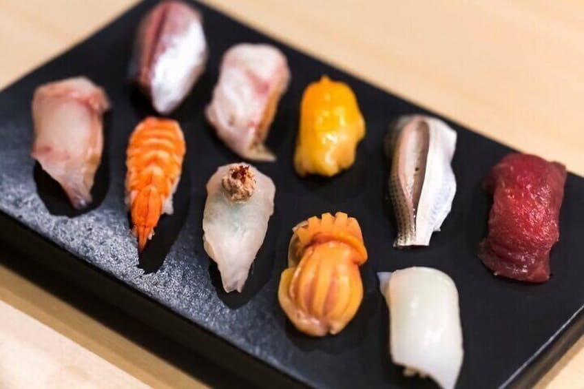 Example of finished sushi sample