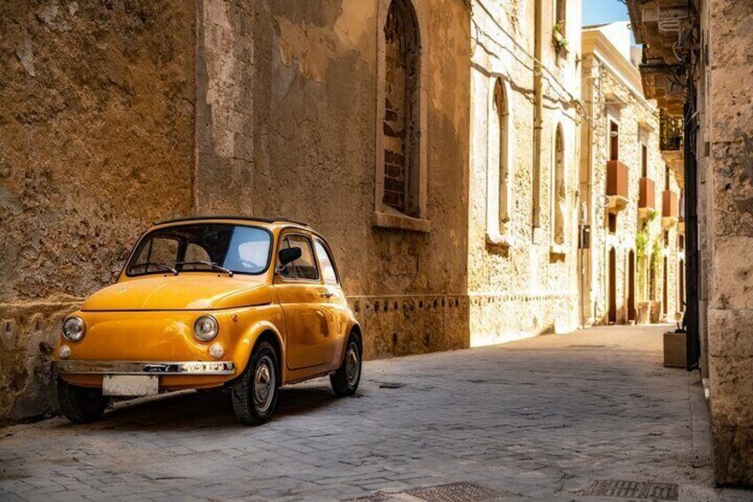 Tour in a vintage 500 of Polignano a Mare